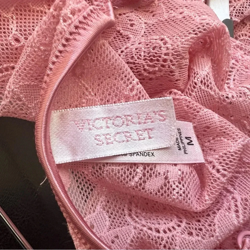 Victoria’s Secret Pink Lace Thong Bodysuit